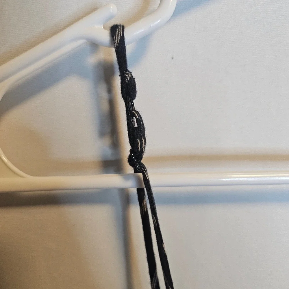 The Fifth Label Striped Tie Back Cami Crop Top US 6 Black Sleeveless Cute Medium - Picture 5 of 6